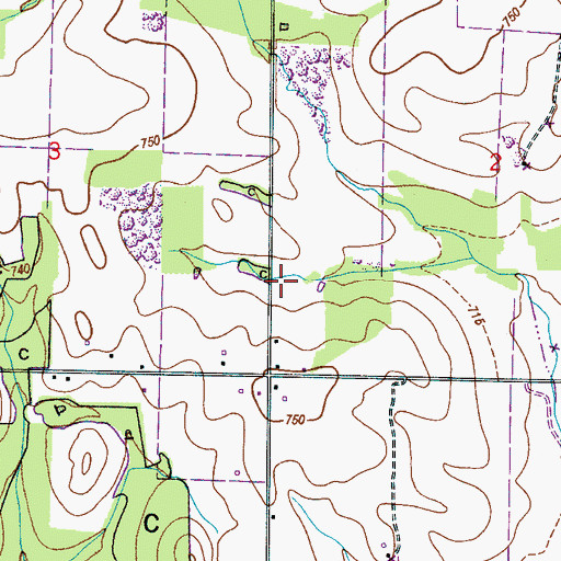 Topographic Map of Owens Volunteer Fire Department Station 2, AL