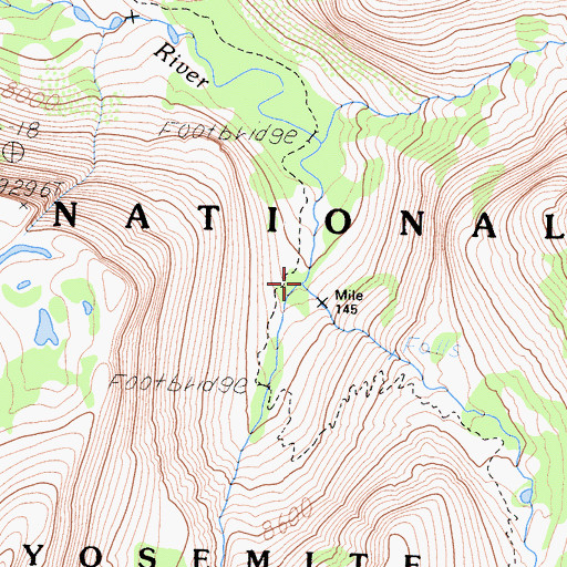 Topographic Map of Triple Peak Fork, CA