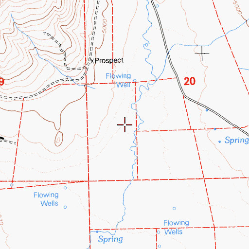 Topographic Map of Trosi Canyon, CA