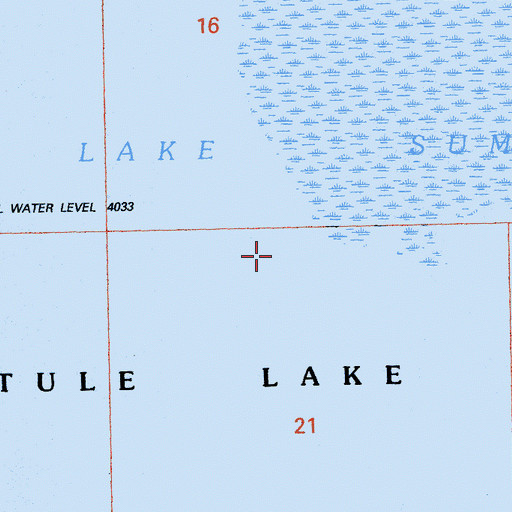 Topographic Map of Tule Lake, CA