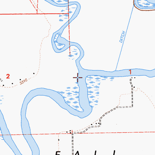 Topographic Map of Tule River, CA