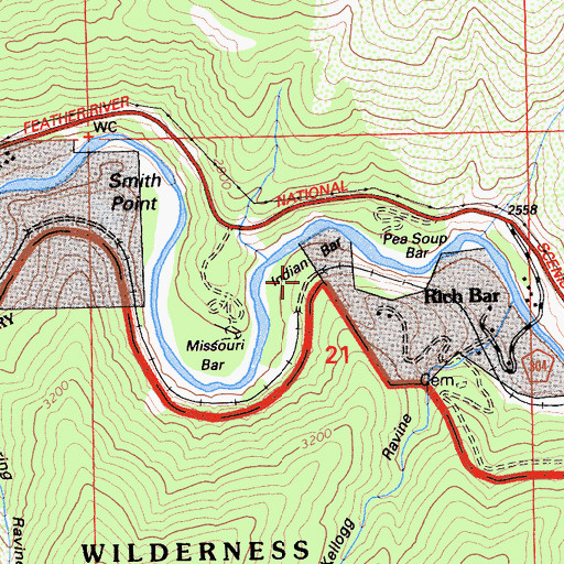 Topographic Map of Tunnel Twenty Four, CA