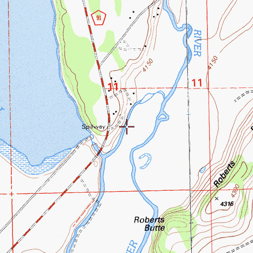 Topographic Map of Turner Creek, CA