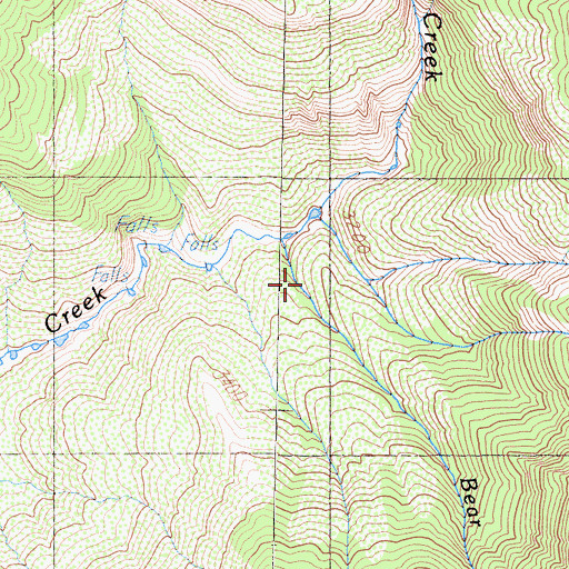 Topographic Map of Turtle Creek, CA