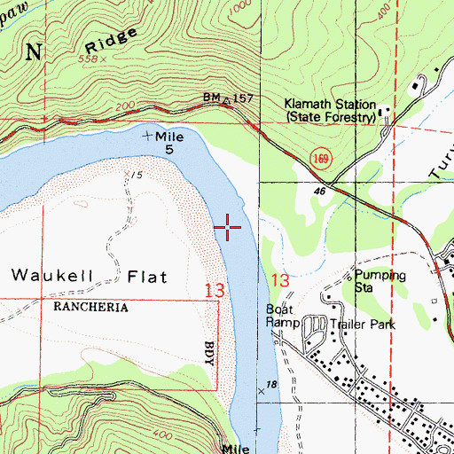 Topographic Map of Turwar Creek, CA