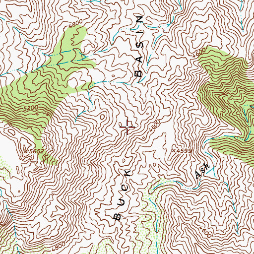 Topographic Map of Buck Basin, AZ