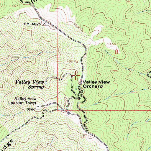 Topographic Map of Valley View Orchard, CA