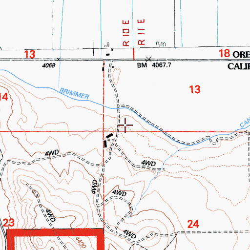 Topographic Map of Van Brimmer Canal, CA