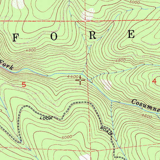 Topographic Map of Van Horn Creek, CA
