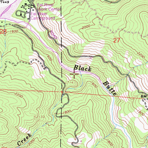 Topographic Map of Van Horn Creek, CA
