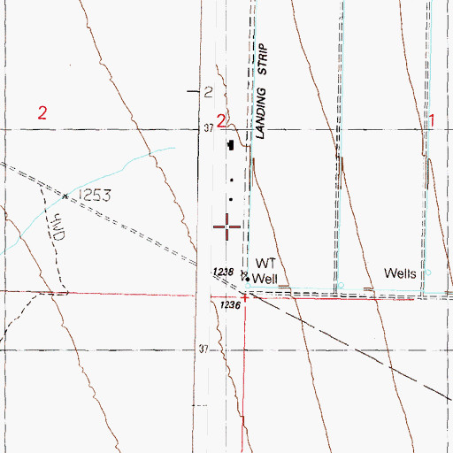 Topographic Map of Centennial Farms, AZ