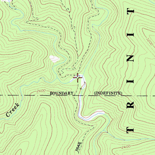 Topographic Map of Virgin Creek, CA