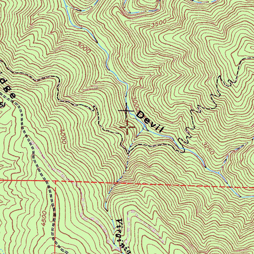Topographic Map of Virginia Creek, CA