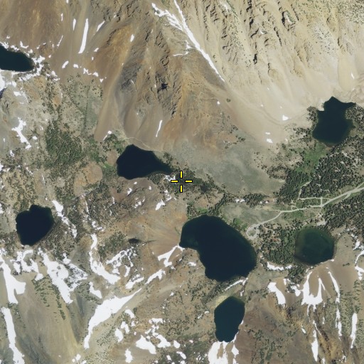 Aerial/Satellite Image of Virginia Lakes, CA