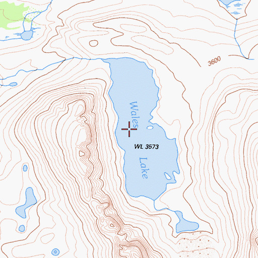 Topographic Map of Wales Lake, CA