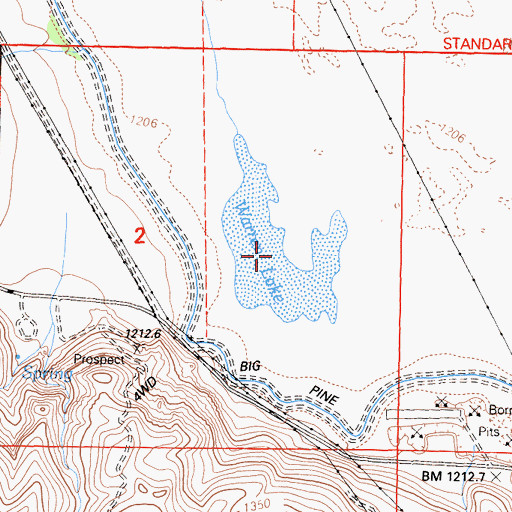 Topographic Map of Warren Lake, CA