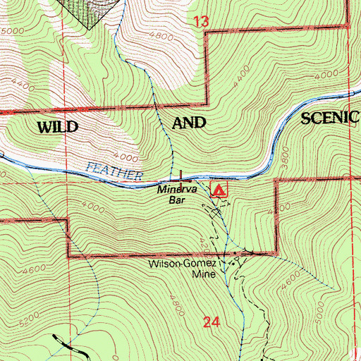 Topographic Map of Washington Creek, CA