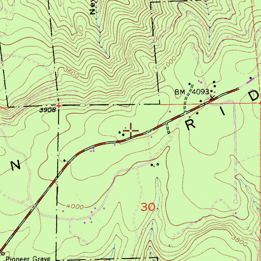 Topographic Map of Washington Ridge, CA