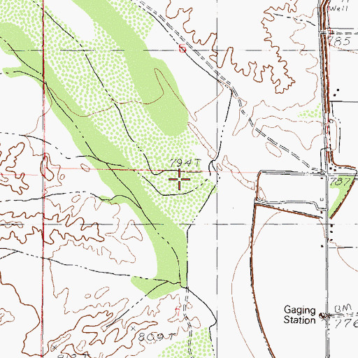 Topographic Map of Centennial Wash, AZ