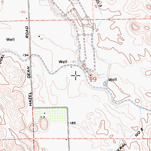 Topographic Map of Waterford Lower Main Canal, CA