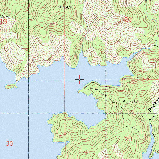 Topographic Map of Waters Gulch, CA