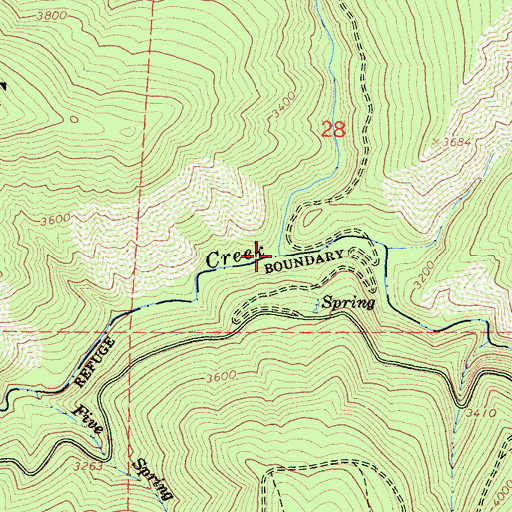 Topographic Map of Wescott Creek, CA