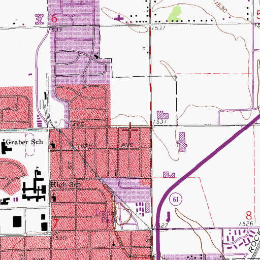 Topographic Map of Apostolic Faith Tabernacle, KS