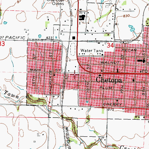 Topographic Map of Faith Baptist Church, KS