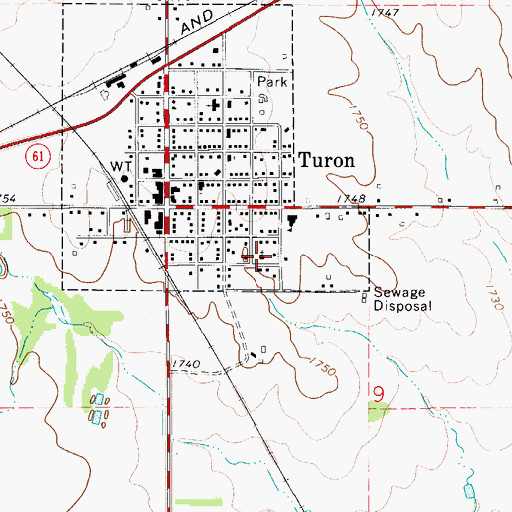 Topographic Map of First Bible Baptist Church, KS