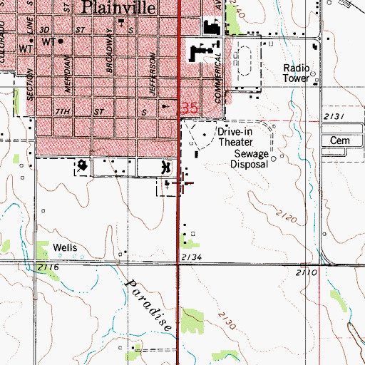 Topographic Map of Harvest Christian Fellowship, KS