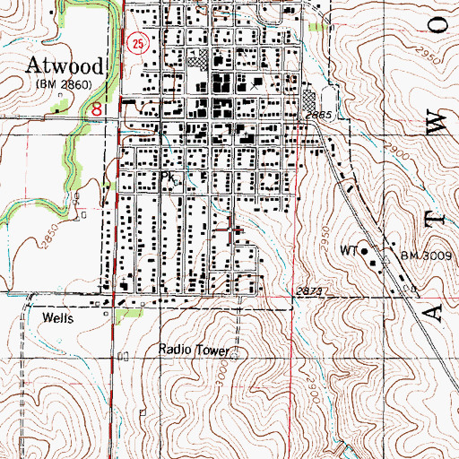 Topographic Map of Kingdom Hall of Jehovah's Witnesses, KS