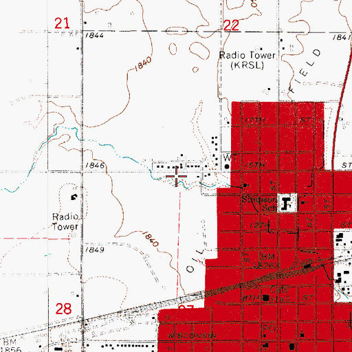 Topographic Map of Kingdom Hall of Jehovah's Witnesses, KS