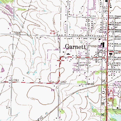 Topographic Map of Kingdom Hall of Jehovah's Witnesses, KS