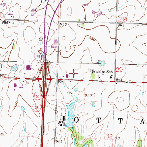 Topographic Map of Kingdom Hall of Jehovah's Witnesses, KS