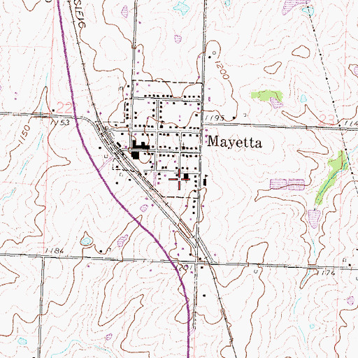 Topographic Map of Saint Francis Xavier Church, KS