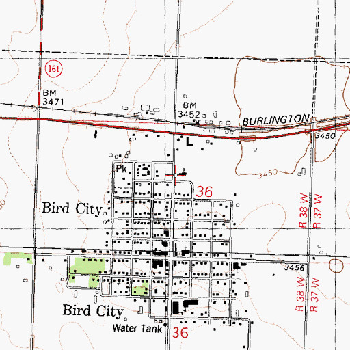Topographic Map of Saint Joseph Catholic Church, KS