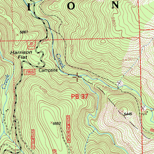 Topographic Map of West Branch Nelson Creek, CA