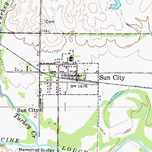 Topographic Map of The Father's House of Worship, KS