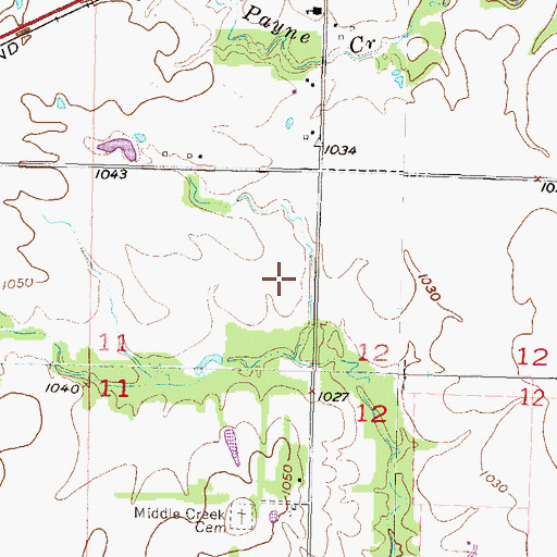 Topographic Map of Town and Country Church of the Nazarene, KS