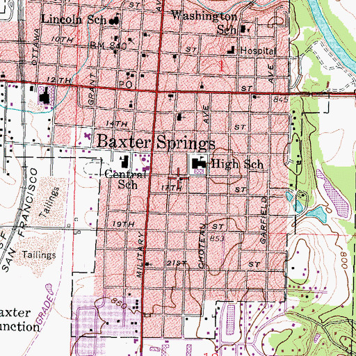 Topographic Map of Trinity Worship Center, KS