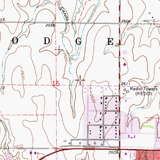 Topographic Map of Apostolic Faith Pentecostal Church, KS