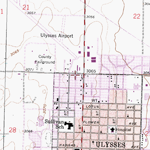 Topographic Map of Apostolic Truth Tabernacle, KS