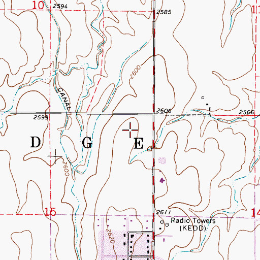 Topographic Map of Cathedral of Our Lady of Guadalupe, KS