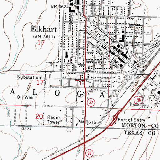 Topographic Map of Christ Lutheran Church, KS