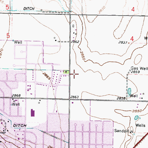 Topographic Map of Church of the Nazarene, KS