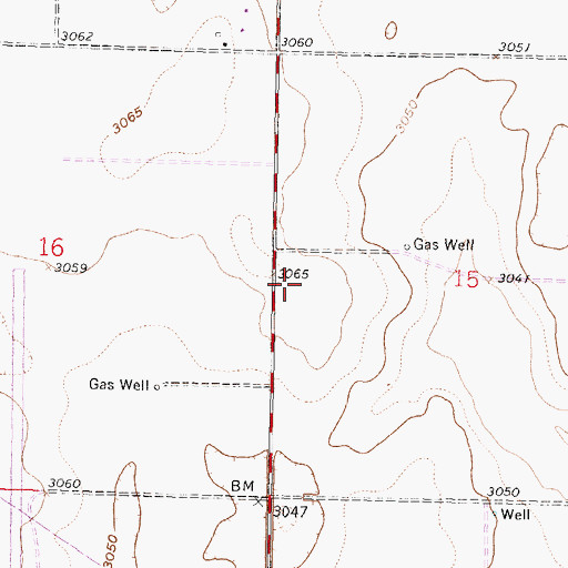 Topographic Map of Country View Baptist Church, KS