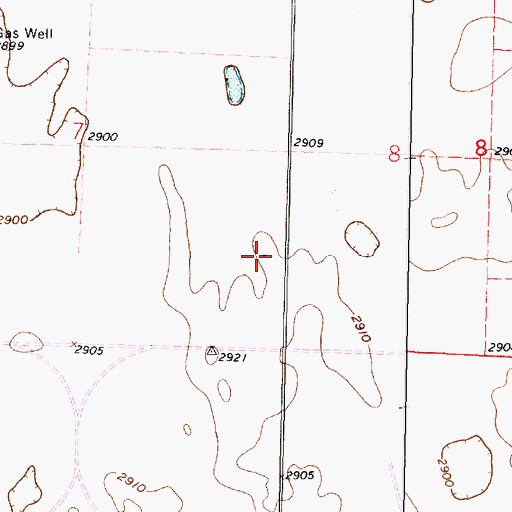 Topographic Map of Faith Baptist Church, KS