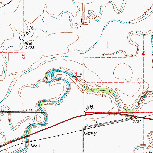 Topographic Map of Faith Fellowship Church, KS