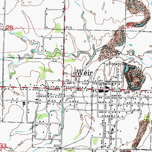 Topographic Map of Faith Tabernacle Assembly of God Church, KS