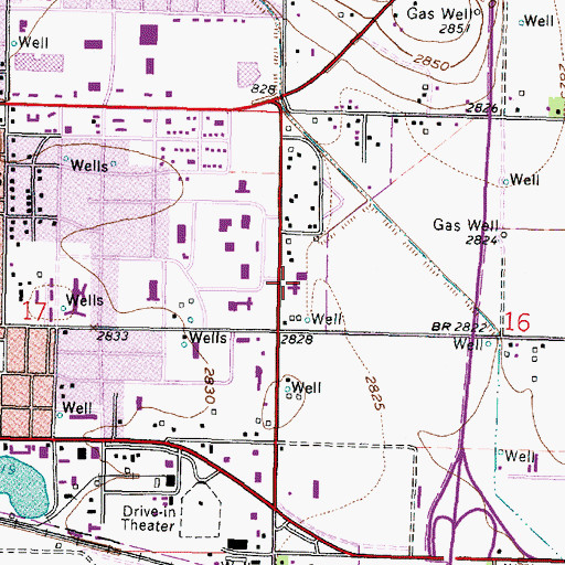 Topographic Map of First Assembly of God Church, KS